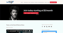 Desktop Screenshot of davidpakman.com